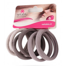 ELASTICO CAPELLI 6PZ NICE GRAY COL VAR